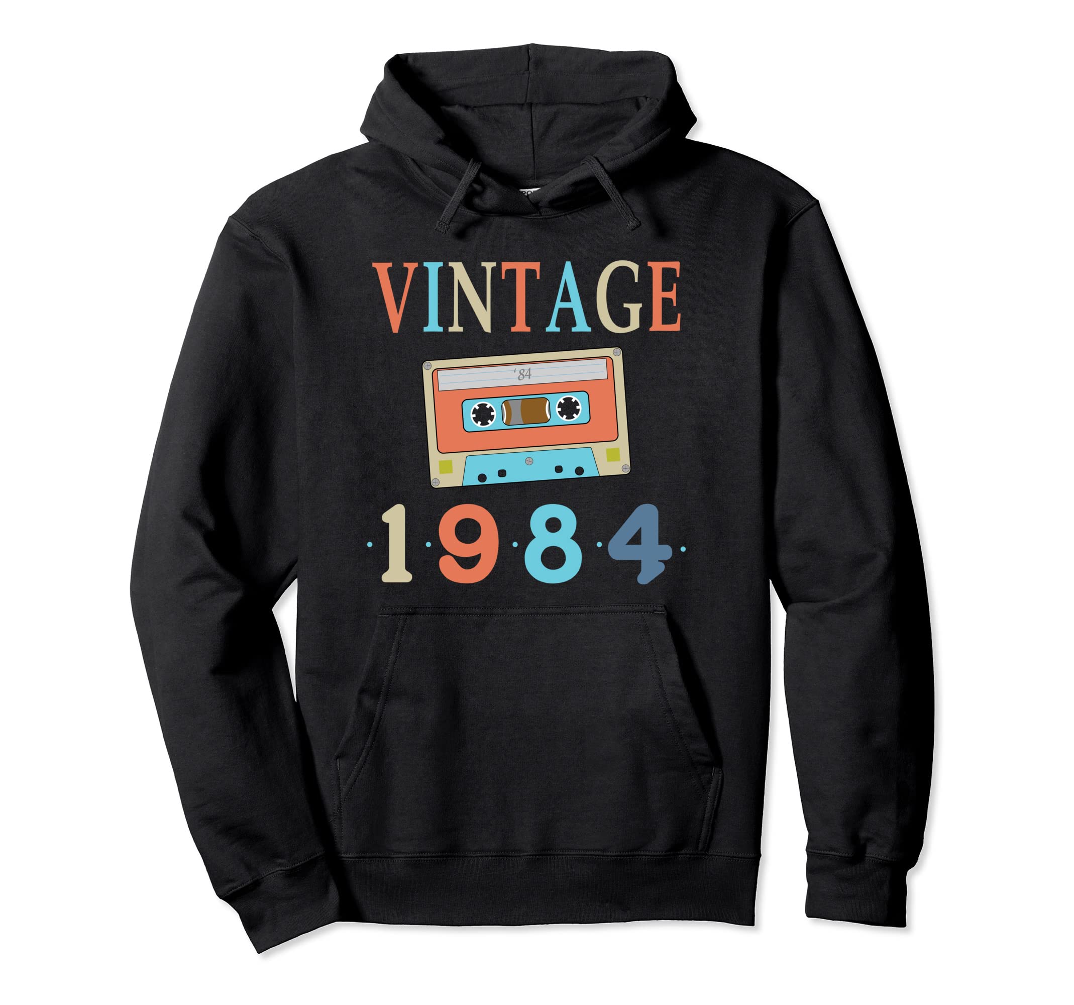 1984 Birthday Gifts 1984 Cassette Tape Hoodie - Novelty Apparel Men Women - T-Shirt, Sweatshirt, Hoodie