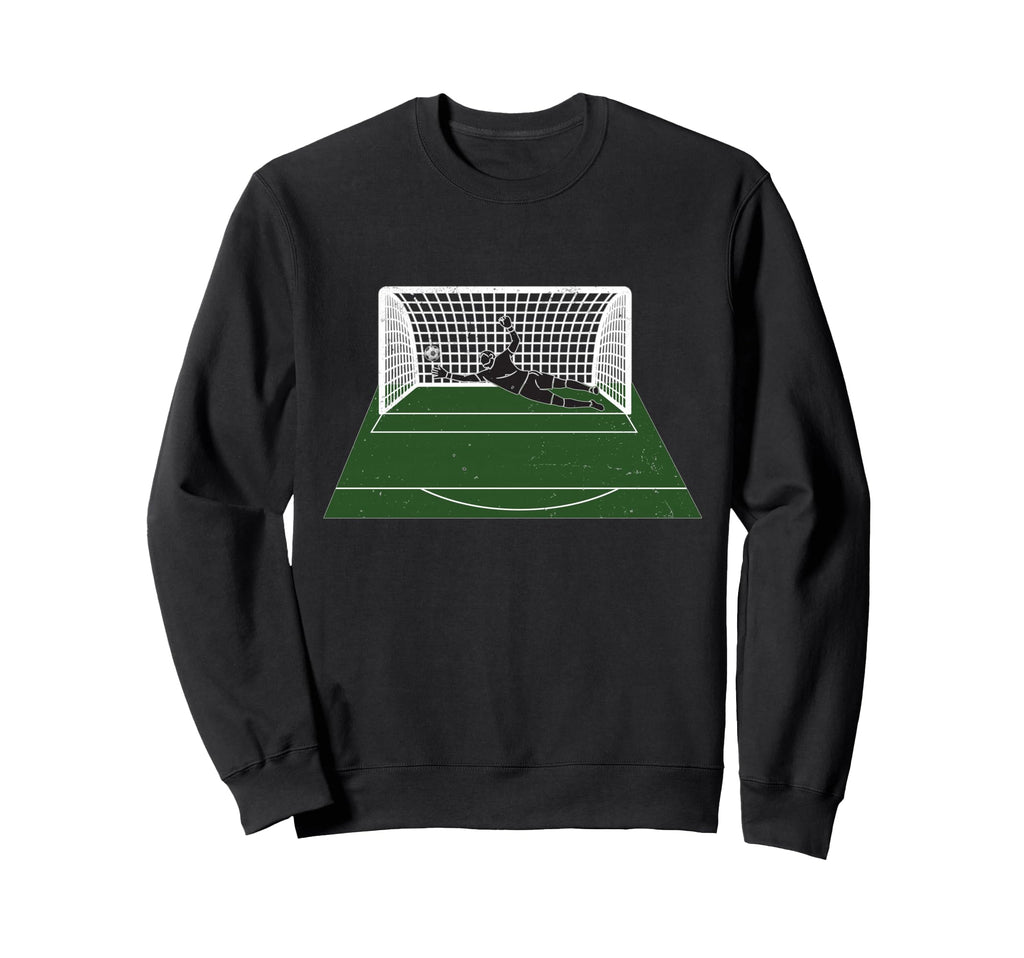 Goalkeeper Save Pitch Goal Net Sweatshirt - Minimalist Print Men Women - T-Shirt, Sweatshirt, Hoodie
