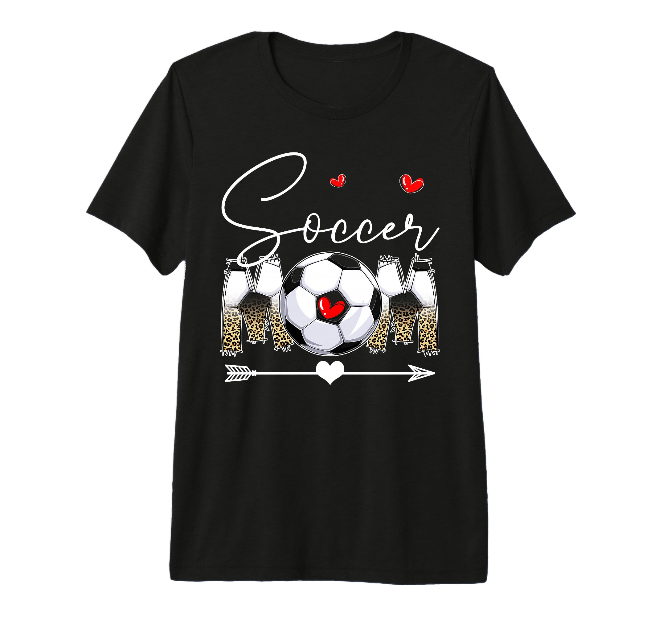 Funny Soccer Mom Leopard Soccer Mama T-Shirt - Minimalist Print Men Women - T-Shirt, Sweatshirt, Hoodie