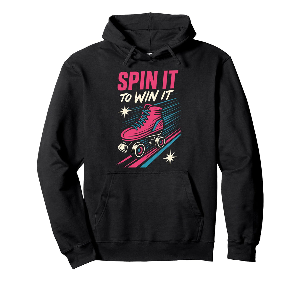 Roller Rink Crew Skate Disco Vibes Hoodie - Aesthetic Graphic for Adults - T-Shirt, Sweatshirt, Hoodie
