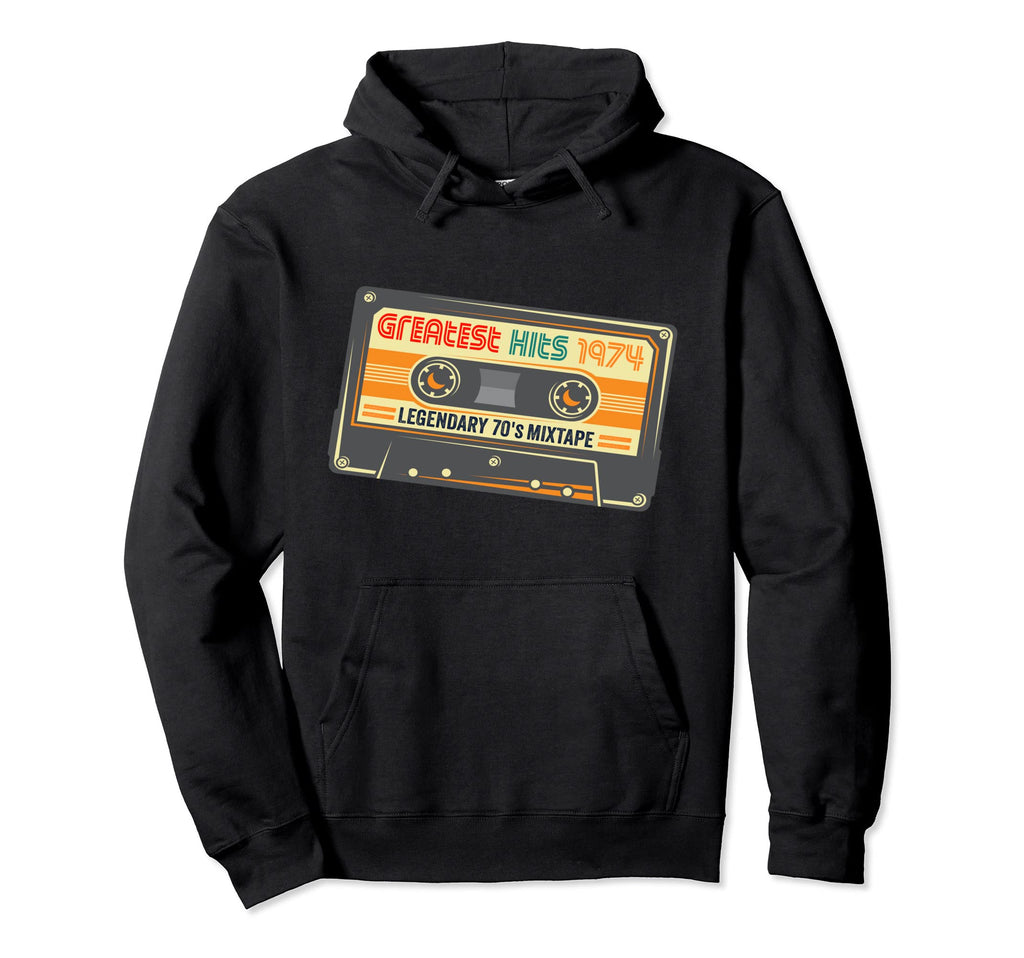 Best 1974 Birthday Gifts Cassette Tape Hoodie - Minimalist Print Men Women - T-Shirt, Sweatshirt, Hoodie