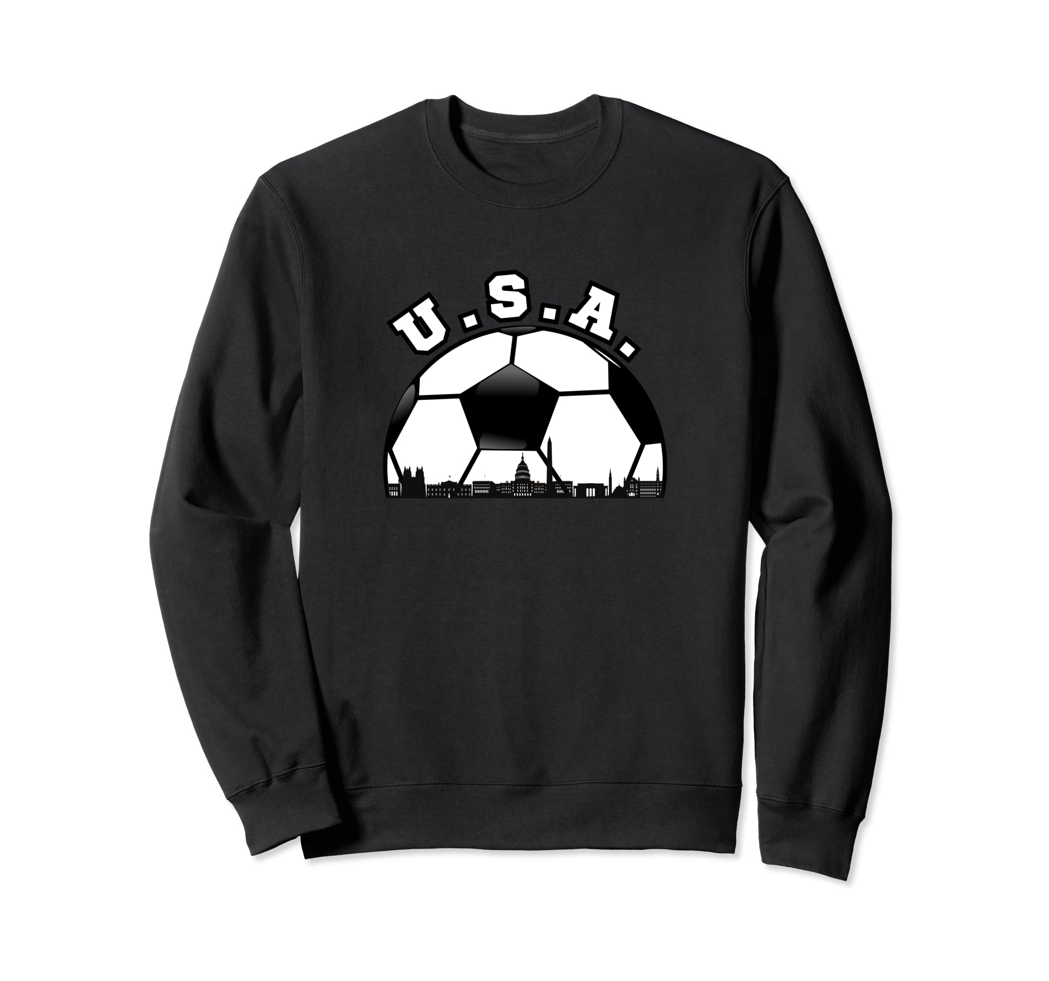 Usa Usa Football Cityscape Skyline Sweatshirt - Unique Graphic for Adults - T-Shirt, Sweatshirt, Hoodie