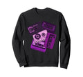 Purple Cassette Tape Music 80S 90S Sweatshirt - Streetwear Style Unisex - T-Shirt, Sweatshirt, Hoodie