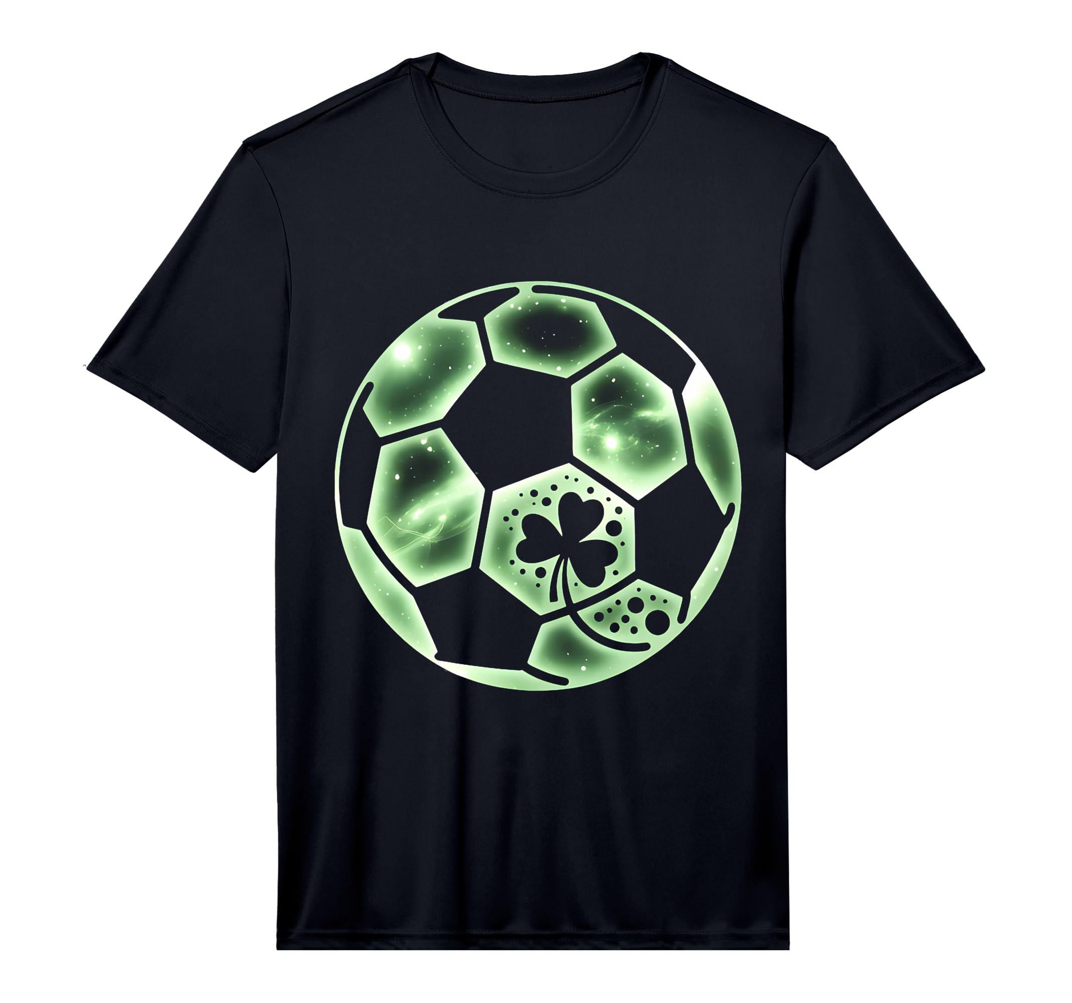 Soccer Irish Shamrock Lucky Clover St T-Shirt - Unique Graphic Unisex - T-Shirt, Sweatshirt, Hoodie