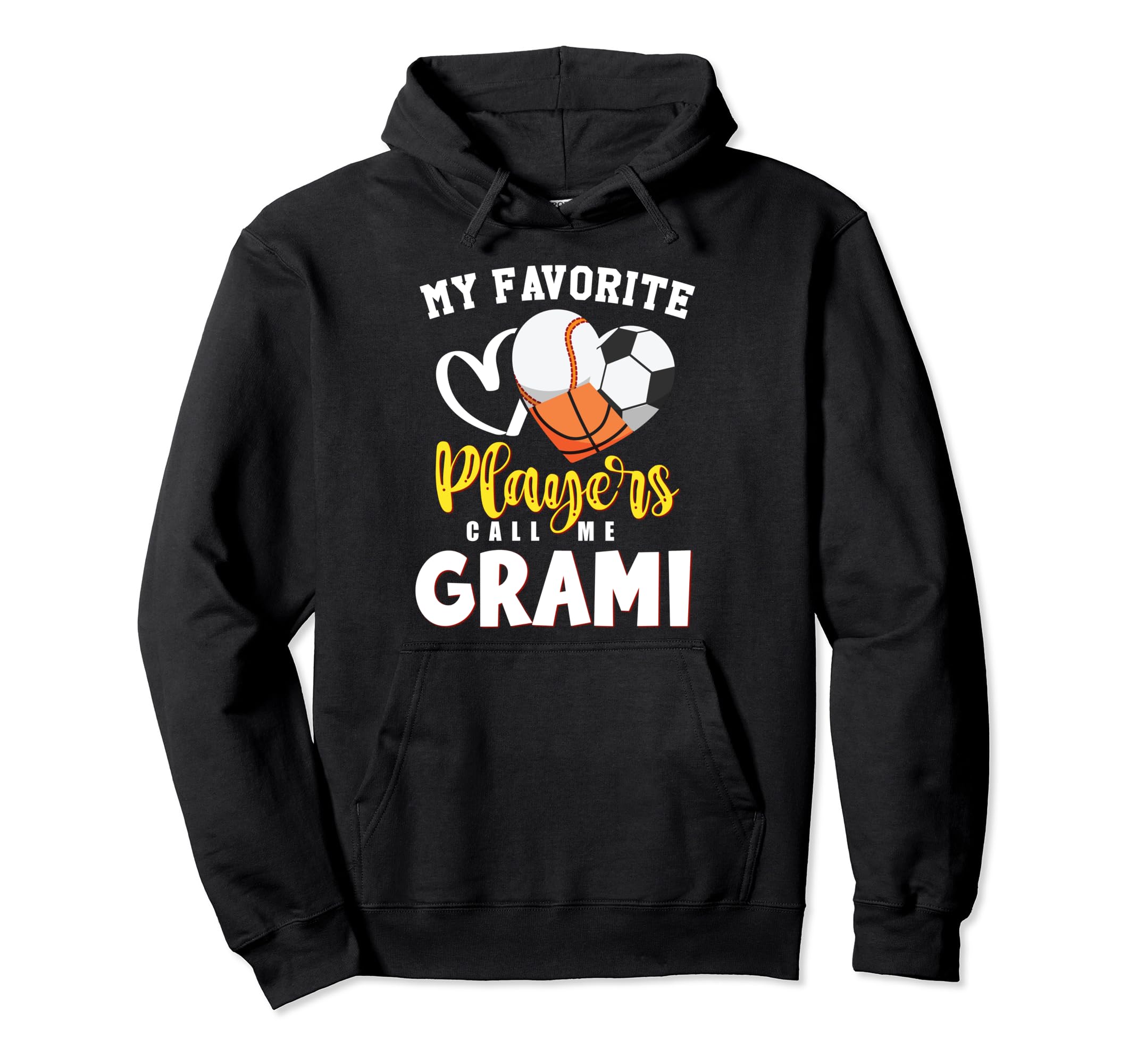 Grami My Favorite Baseball Soccer Hoodie - Casual Everyday Wear Men Women - T-Shirt, Sweatshirt, Hoodie