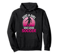 Just Who Loves Soccer Soccer Player Hoodie - Casual Everyday Wear Men Women - T-Shirt, Sweatshirt, Hoodie