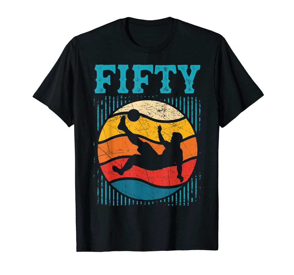 50Th Birthday Soccer 50 Years Old T-Shirt - Aesthetic Graphic Unisex - T-Shirt, Sweatshirt, Hoodie