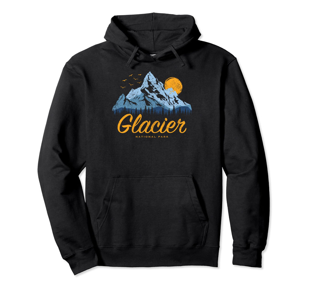 Glacier National Park Us Glacier Hoodie - Novelty Apparel for Adults - T-Shirt, Sweatshirt, Hoodie