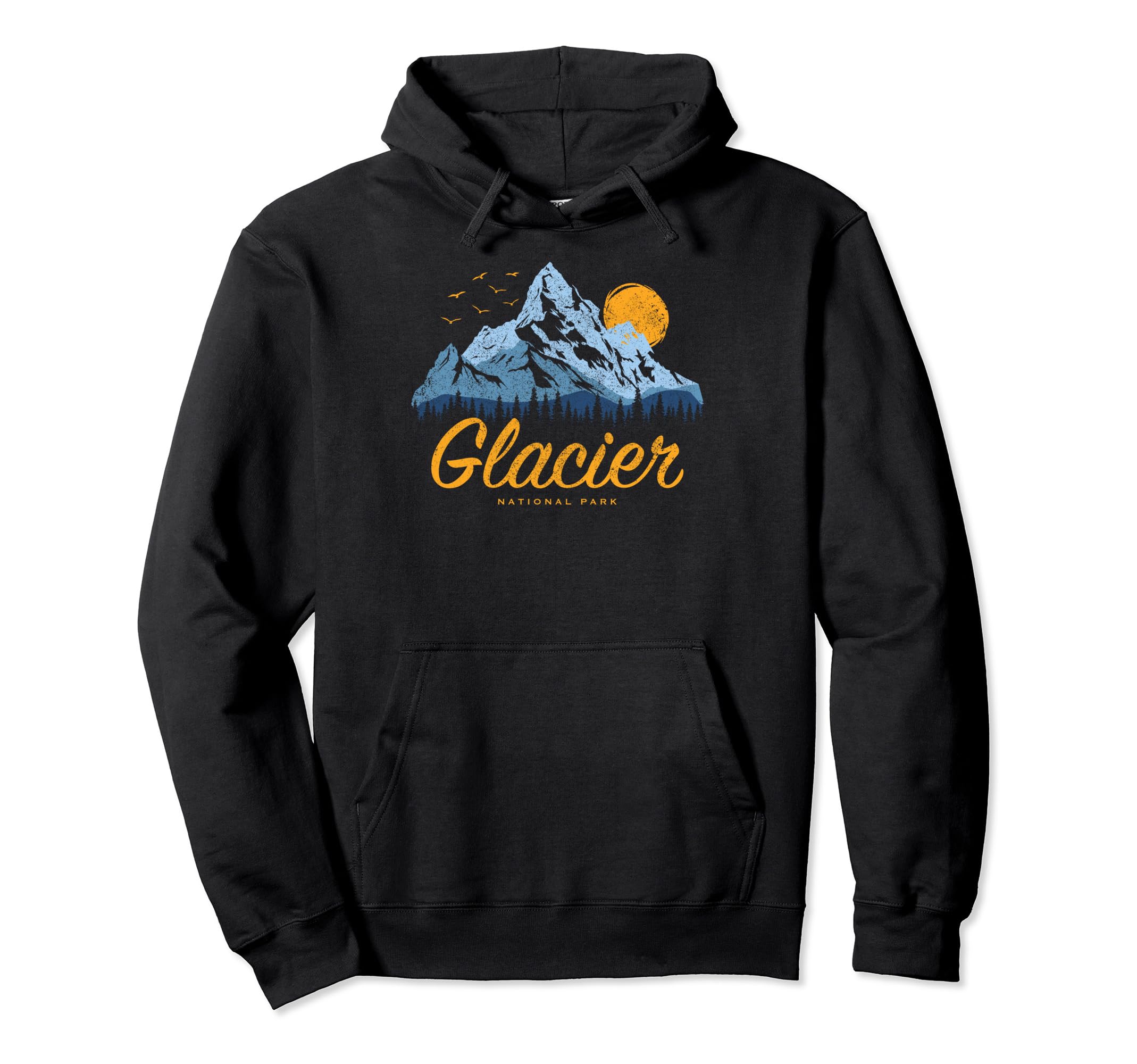 Glacier National Park Us Glacier Hoodie - Novelty Apparel for Adults - T-Shirt, Sweatshirt, Hoodie