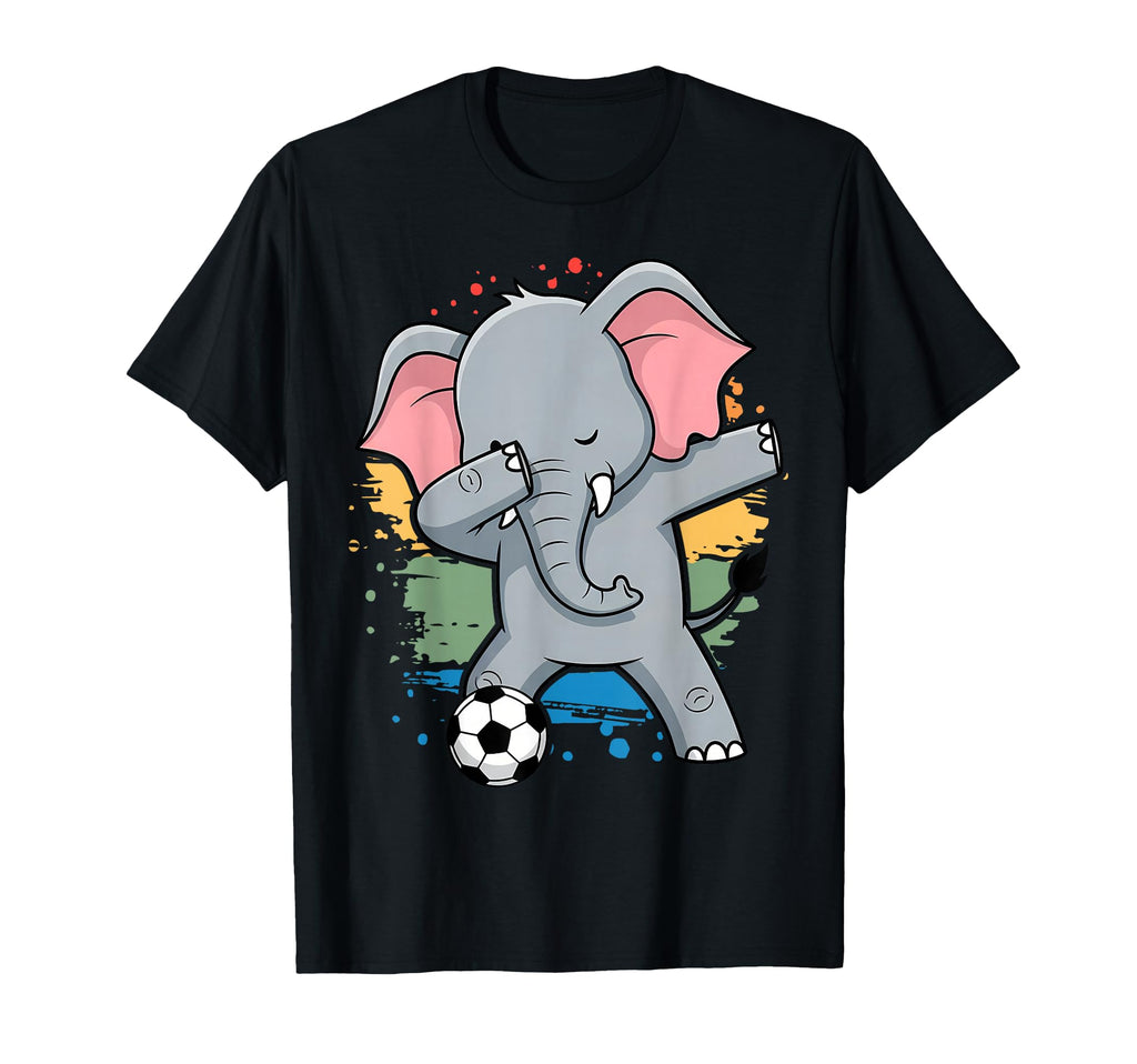 Dabbing Elephant Soccer Lovers Jersey T-Shirt - Streetwear Style Unisex - T-Shirt, Sweatshirt, Hoodie
