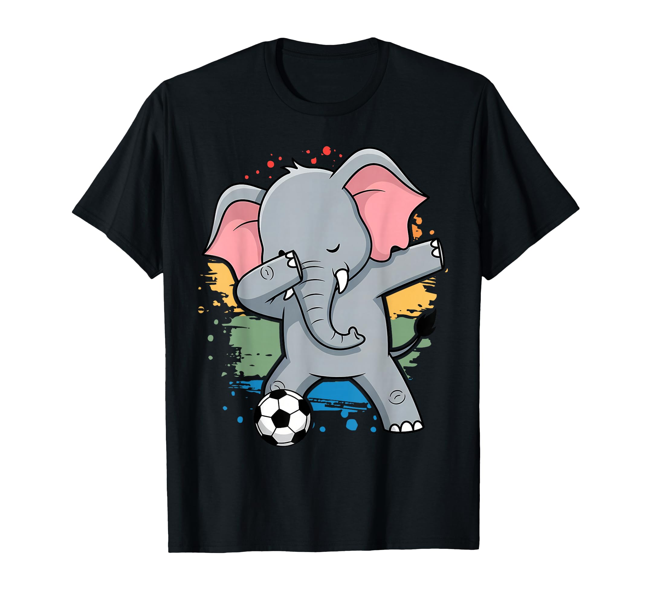 Dabbing Elephant Soccer Lovers Jersey T-Shirt - Streetwear Style Unisex - T-Shirt, Sweatshirt, Hoodie