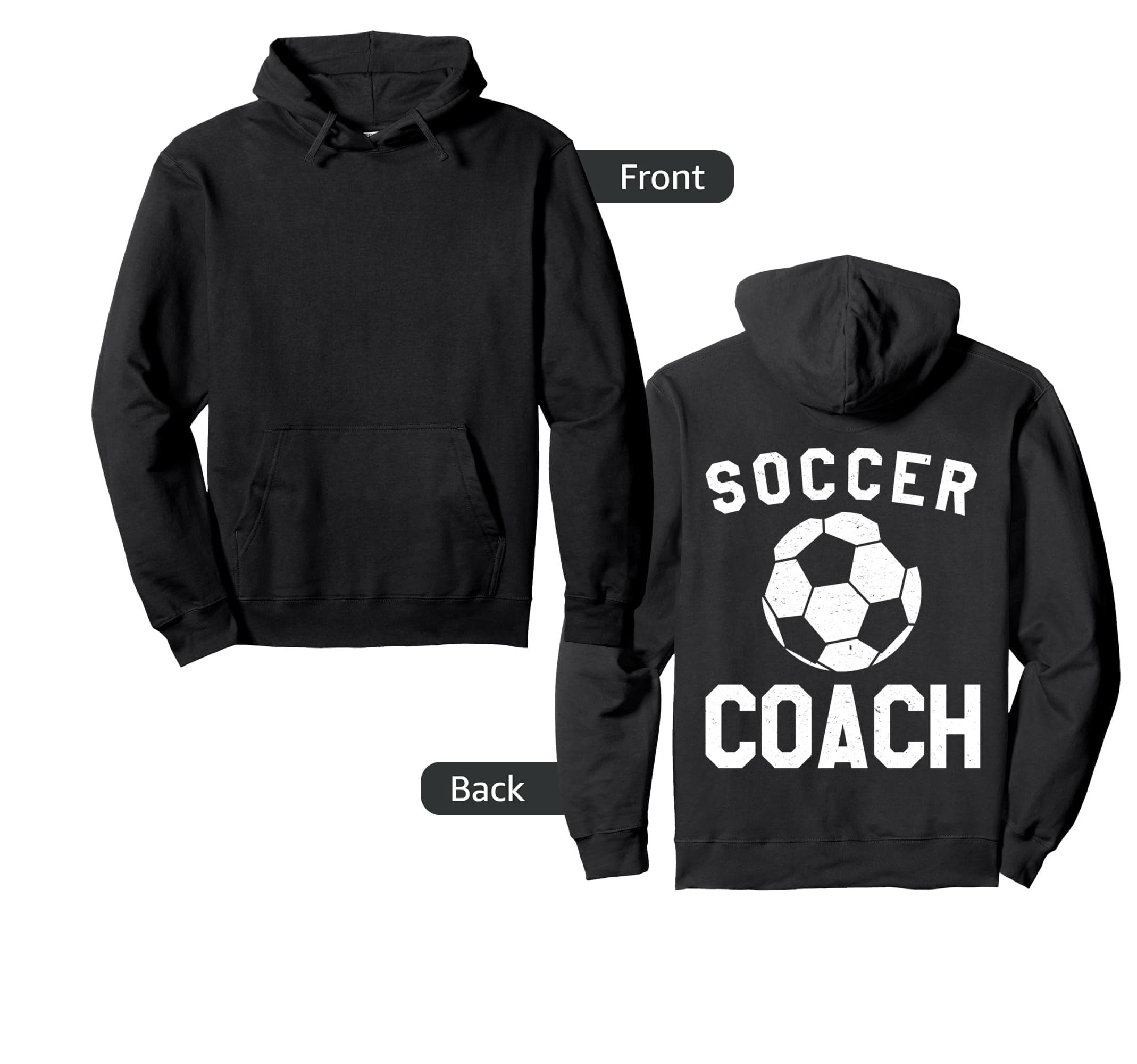 Soccer Coach Hoodie - Aesthetic Graphic Men Women - T-Shirt, Sweatshirt, Hoodie
