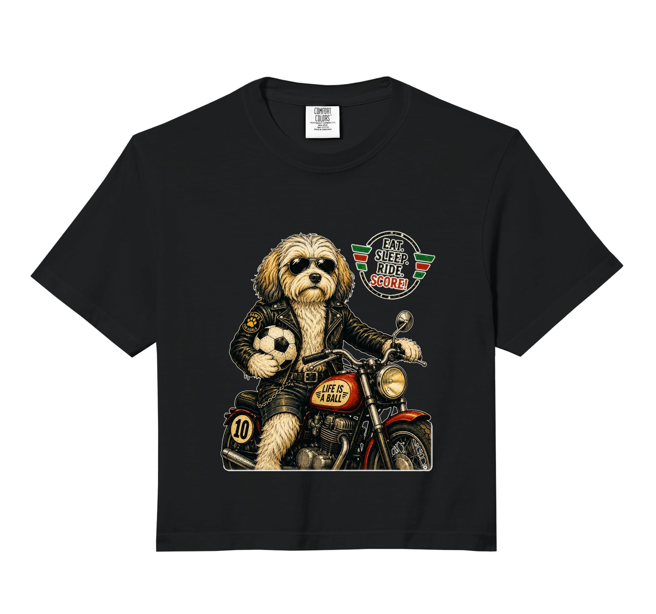 Havanese Motorbike Love Footbal Soccer Hoodie - Unique Graphic Unisex - T-Shirt, Sweatshirt, Hoodie