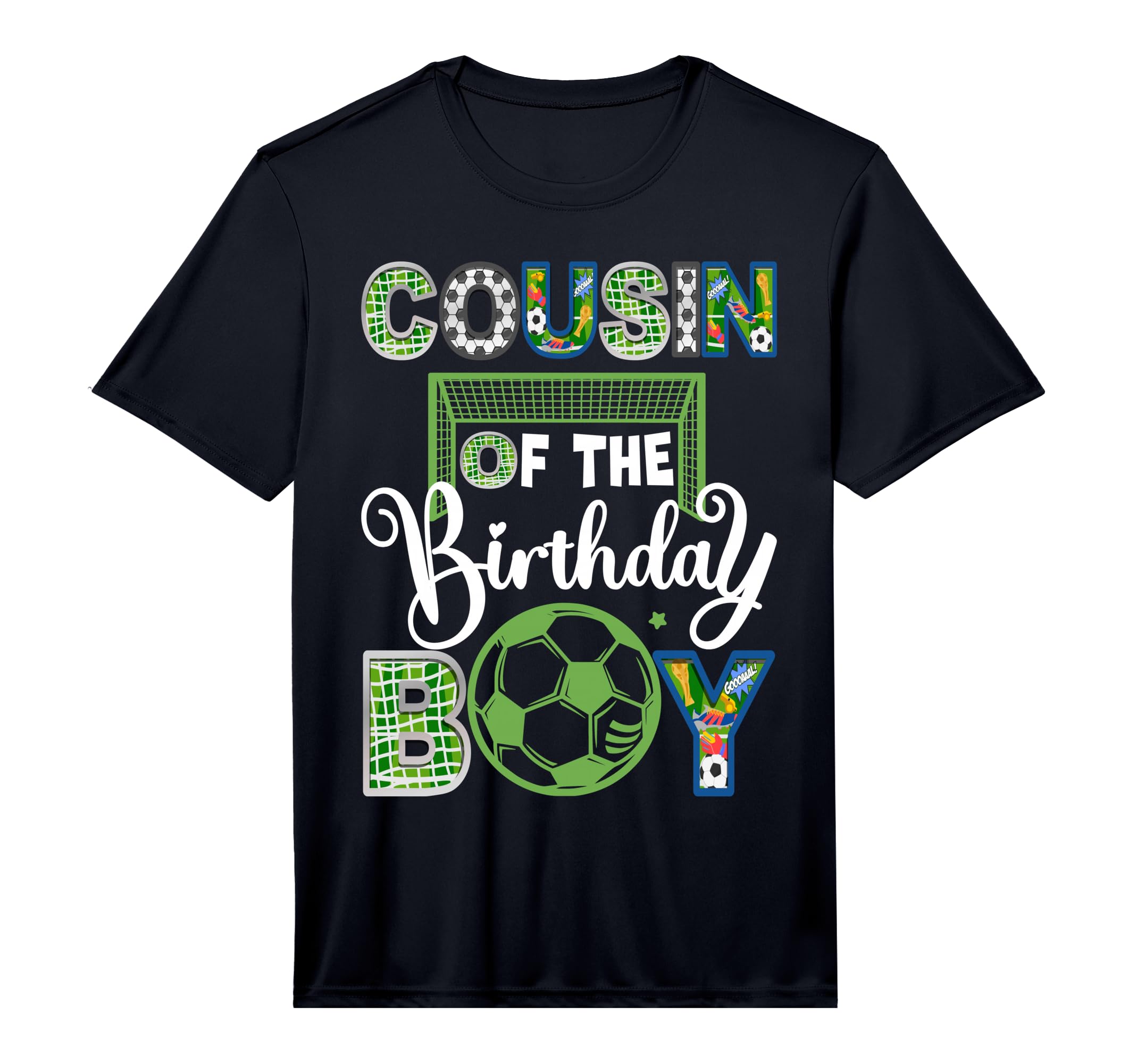 Cousin Birthday Soccer Baller Birthday T-Shirt - Trendy Graphic for Adults - T-Shirt, Sweatshirt, Hoodie