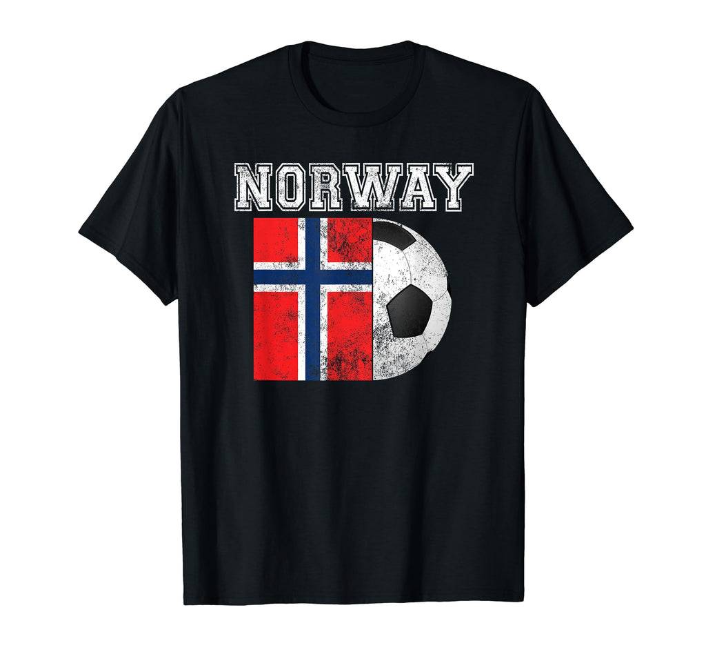 Norway Flag Soccer Futbol Football T-Shirt - Unique Graphic Unisex - T-Shirt, Sweatshirt, Hoodie