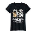 Peace Love Soccer Lover Cow Soccer T-Shirt - Minimalist Print for Adults - T-Shirt, Sweatshirt, Hoodie