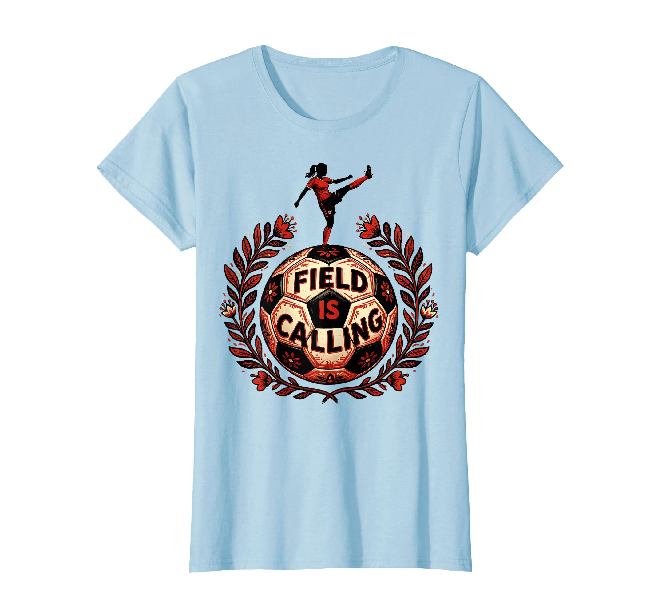 Field Is Calling Womens Soccer T-Shirt - Unique Graphic Men Women - T-Shirt, Sweatshirt, Hoodie
