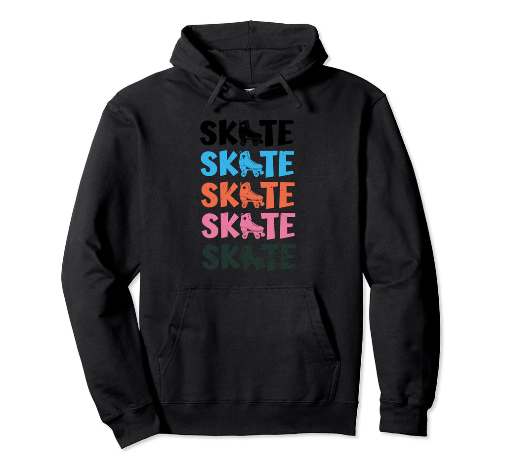 Colourful Skate Roller Derby Skating Hoodie - Trendy Graphic Men Women - T-Shirt, Sweatshirt, Hoodie