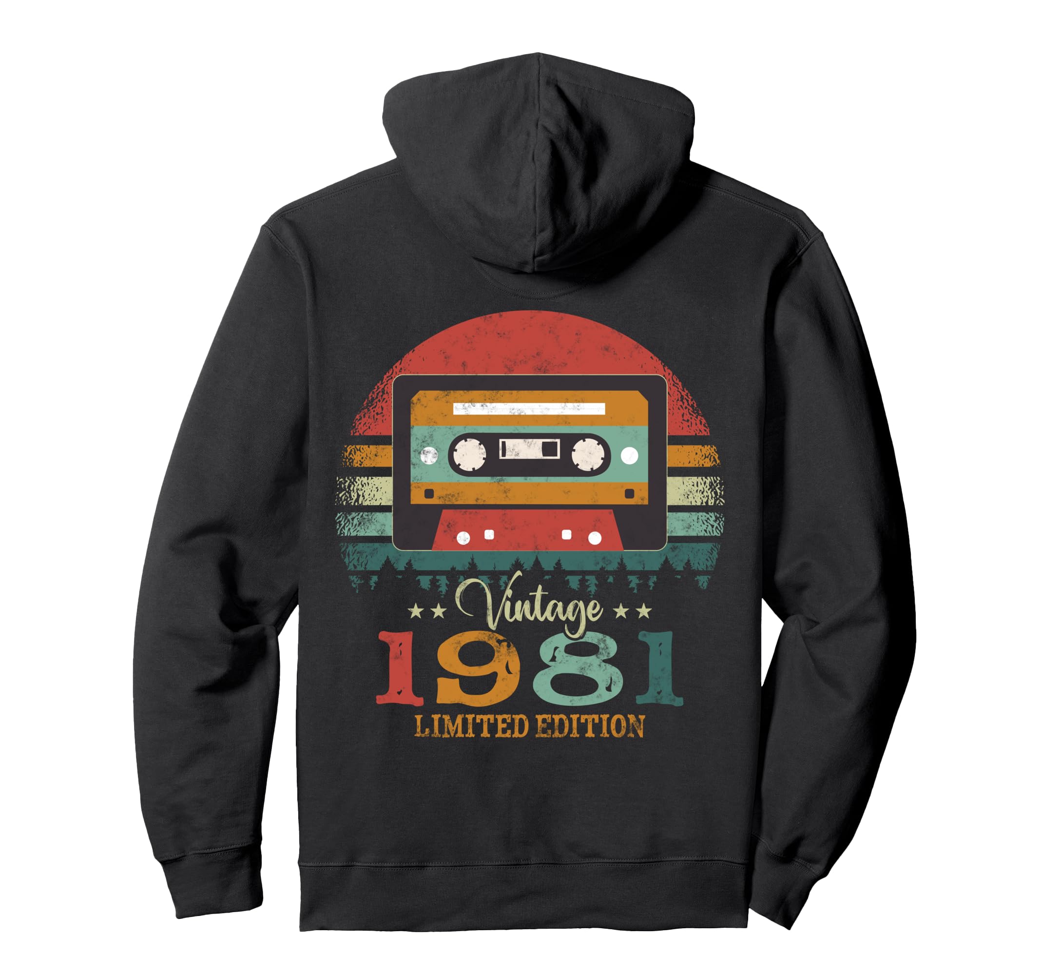 Cassette Tape 1981 Birthday Hoodie - Unique Graphic Unisex - T-Shirt, Sweatshirt, Hoodie