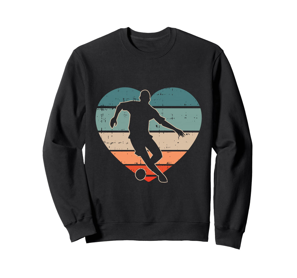 Soccer Player Heart Valentines Sweatshirt - Streetwear Style for Adults - T-Shirt, Sweatshirt, Hoodie