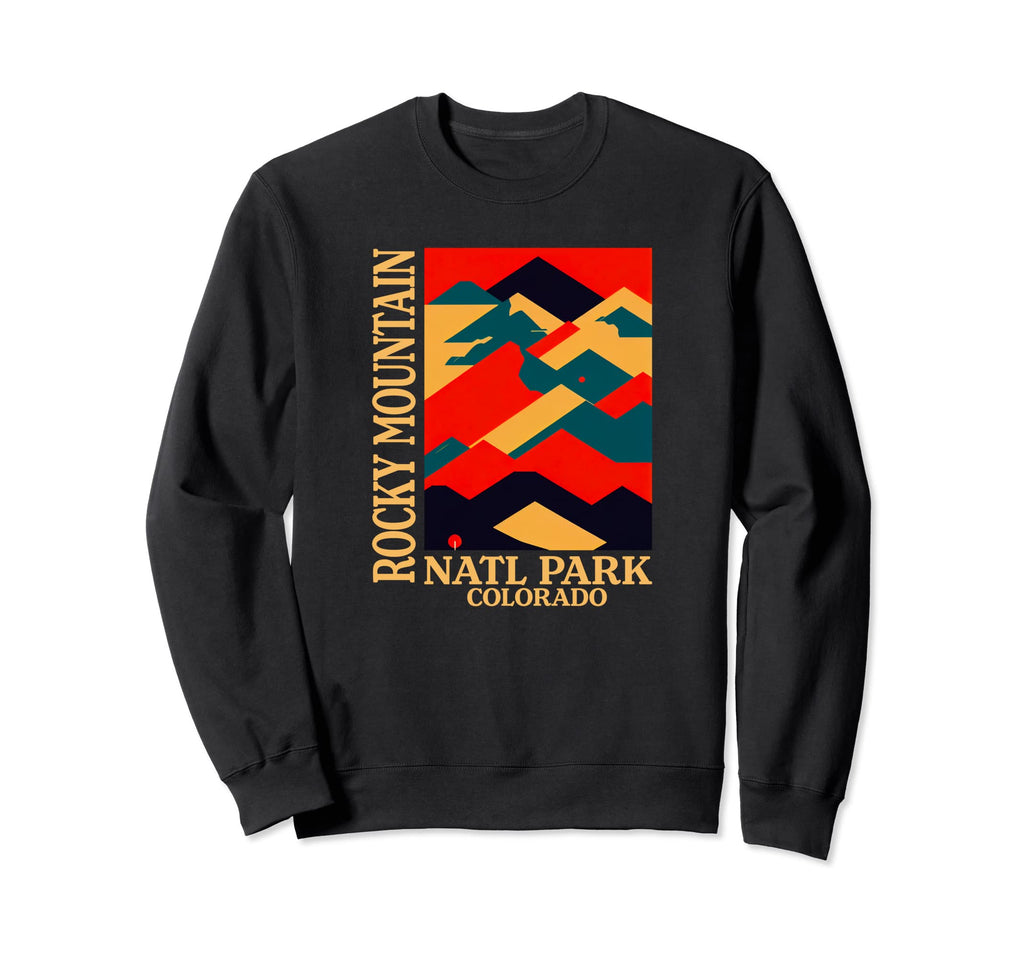 Colorado Rocky Mountain National Sweatshirt - Custom Art Print for Adults - T-Shirt, Sweatshirt, Hoodie