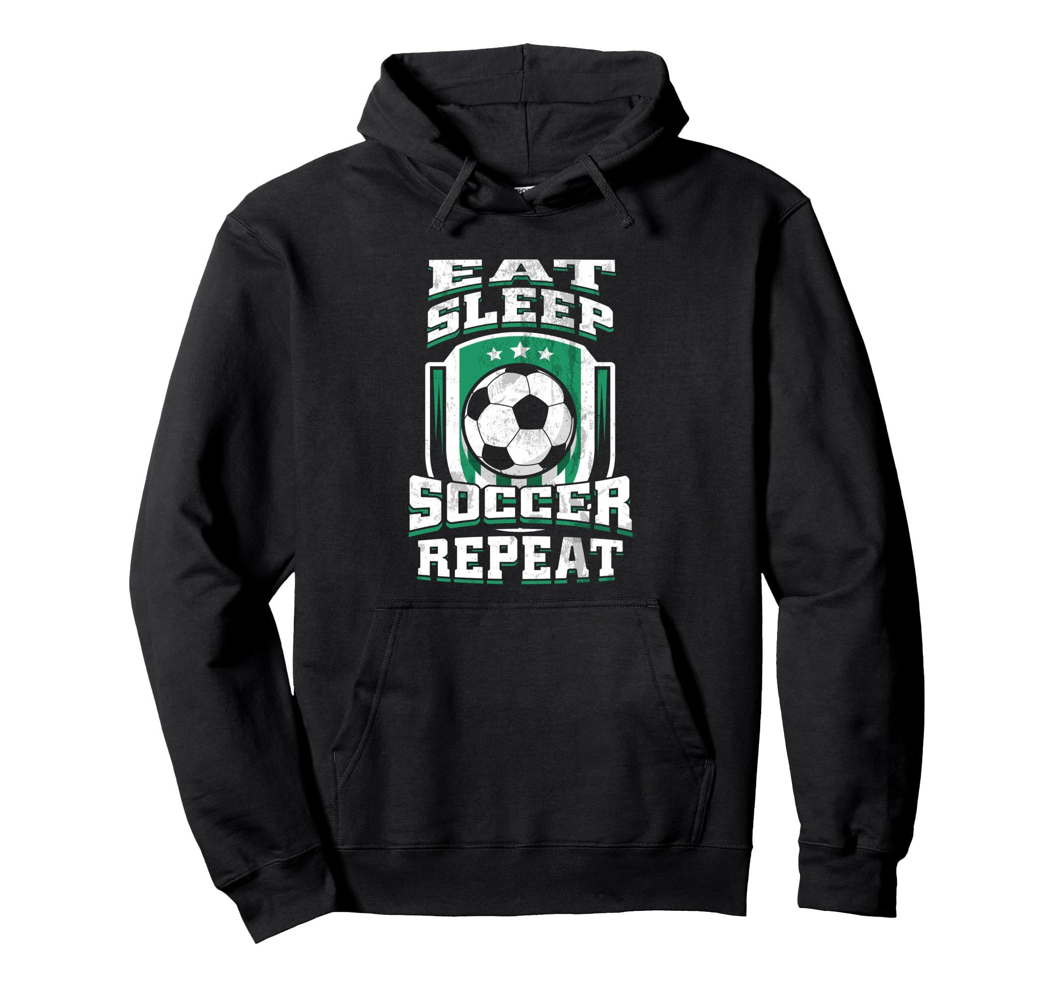 Eat Sleep Soccer Repeat Football Futbol Hoodie - Graphic Print Men Women - T-Shirt, Sweatshirt, Hoodie