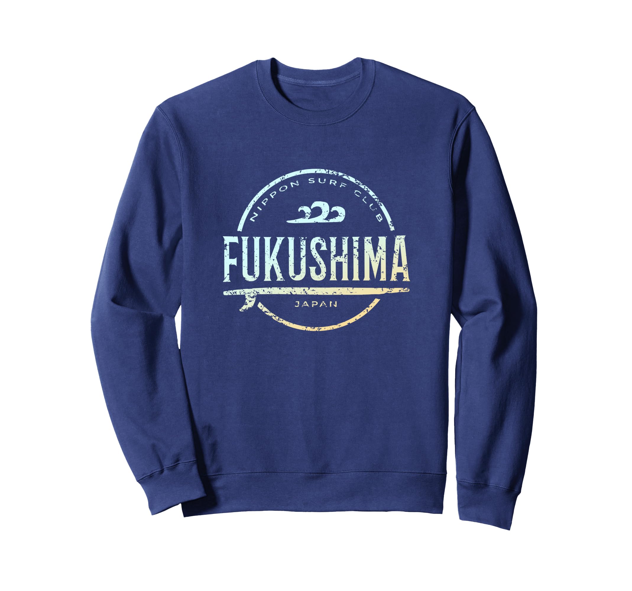 Fukushima Japan Fukushima Japan Surf Sweatshirt - Trendy Graphic for Adults - T-Shirt, Sweatshirt, Hoodie