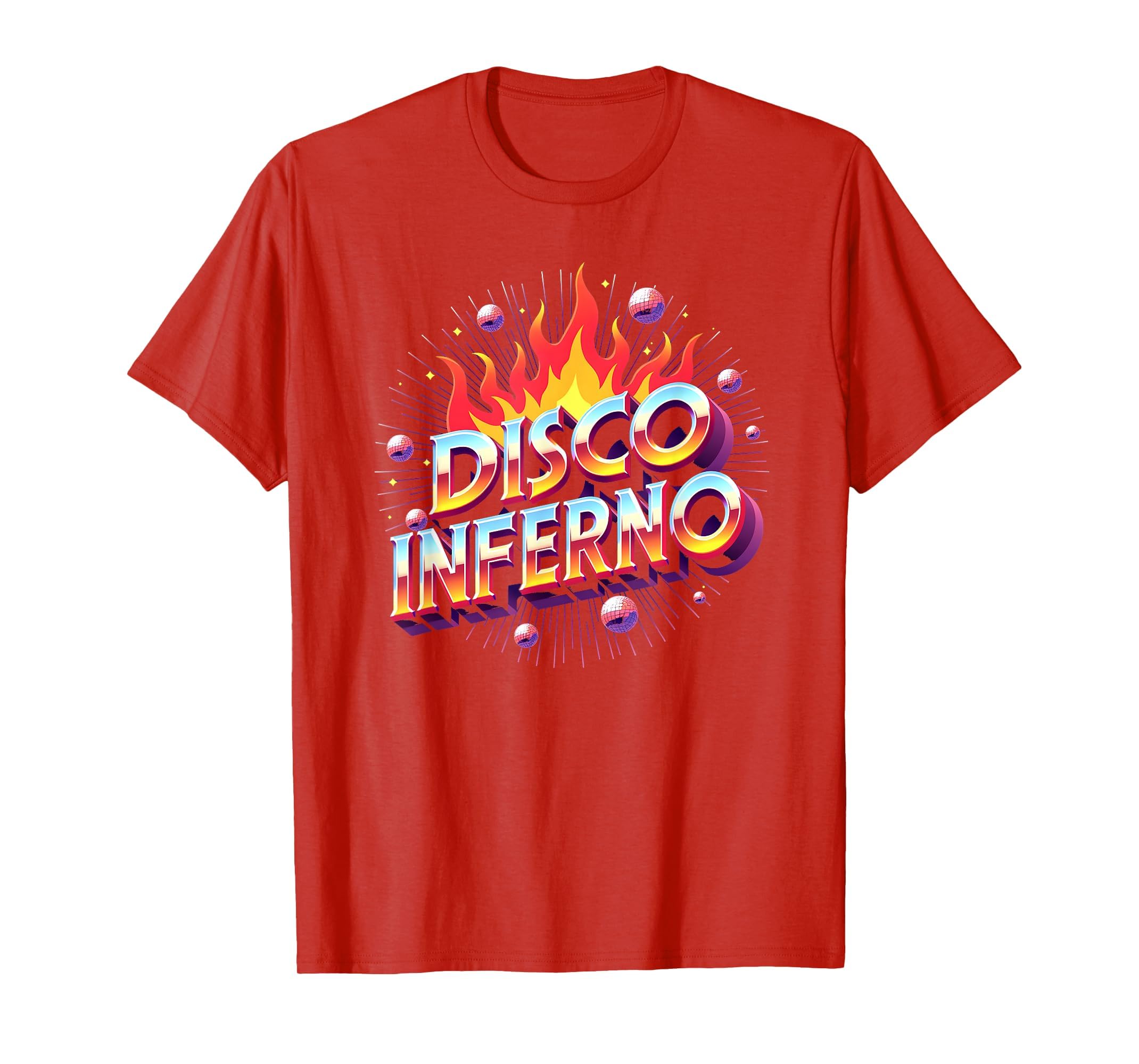 Disco Inferno Dance Party Fever Art T-Shirt - Graphic Print Men Women - T-Shirt, Sweatshirt, Hoodie