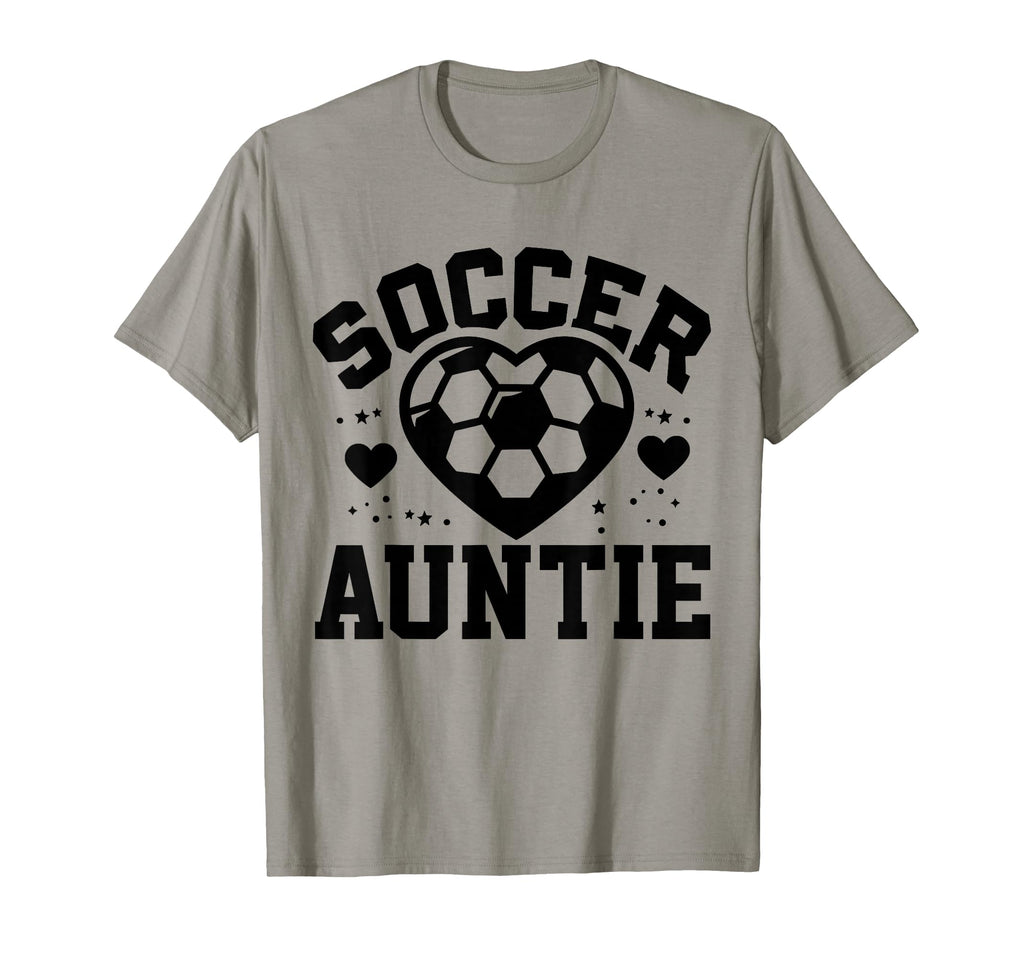 Soccer Auntie Heart Auntie Soccer T-Shirt - Streetwear Style Men Women - T-Shirt, Sweatshirt, Hoodie
