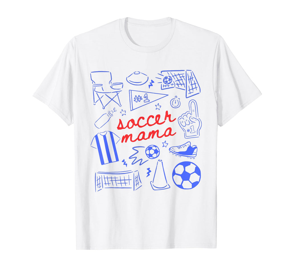 Soccer Mama Mothers Day Game Day Soccer T-Shirt - Graphic Print Unisex - T-Shirt, Sweatshirt, Hoodie
