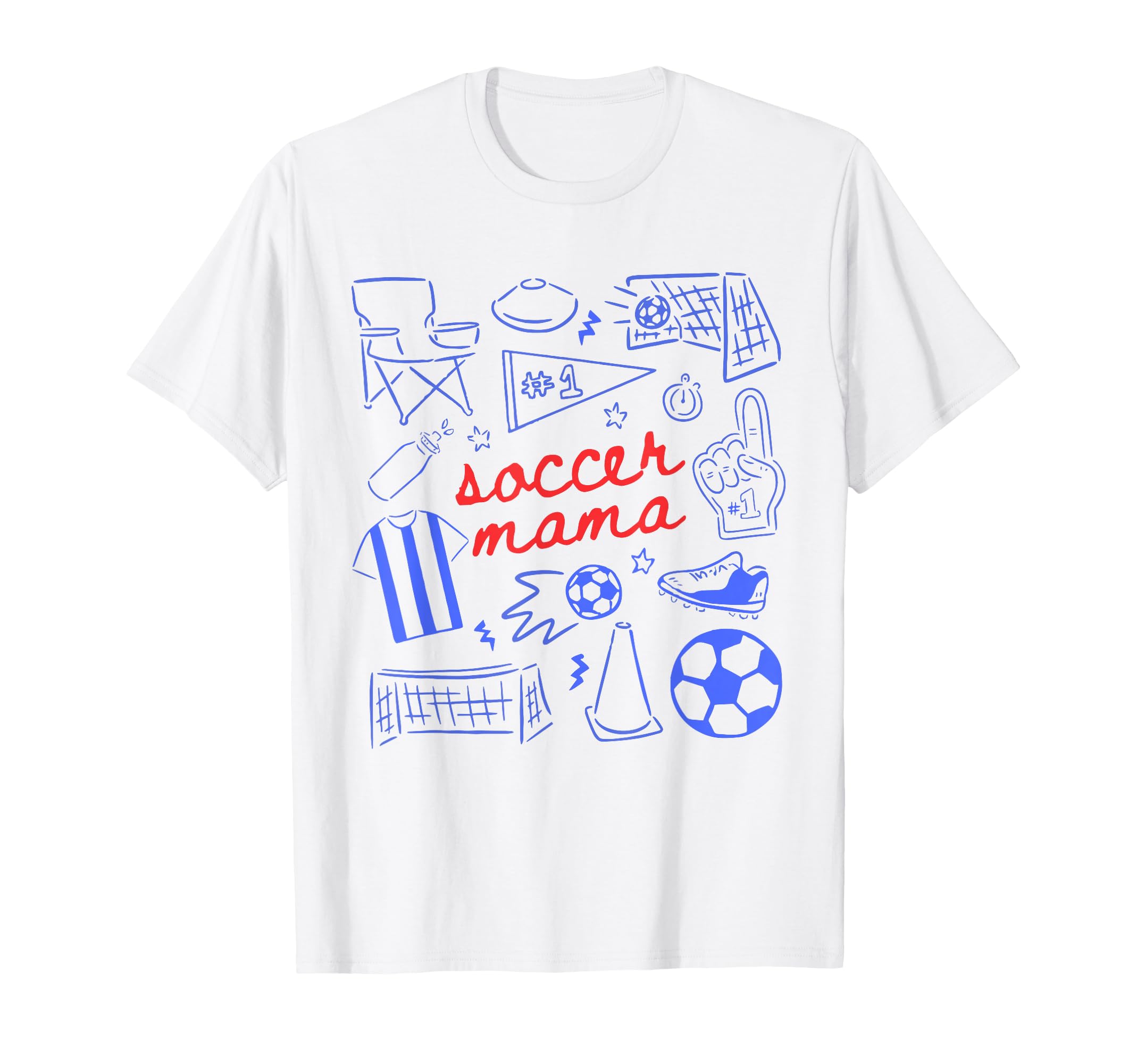 Soccer Mama Mothers Day Game Day Soccer T-Shirt - Graphic Print Unisex - T-Shirt, Sweatshirt, Hoodie