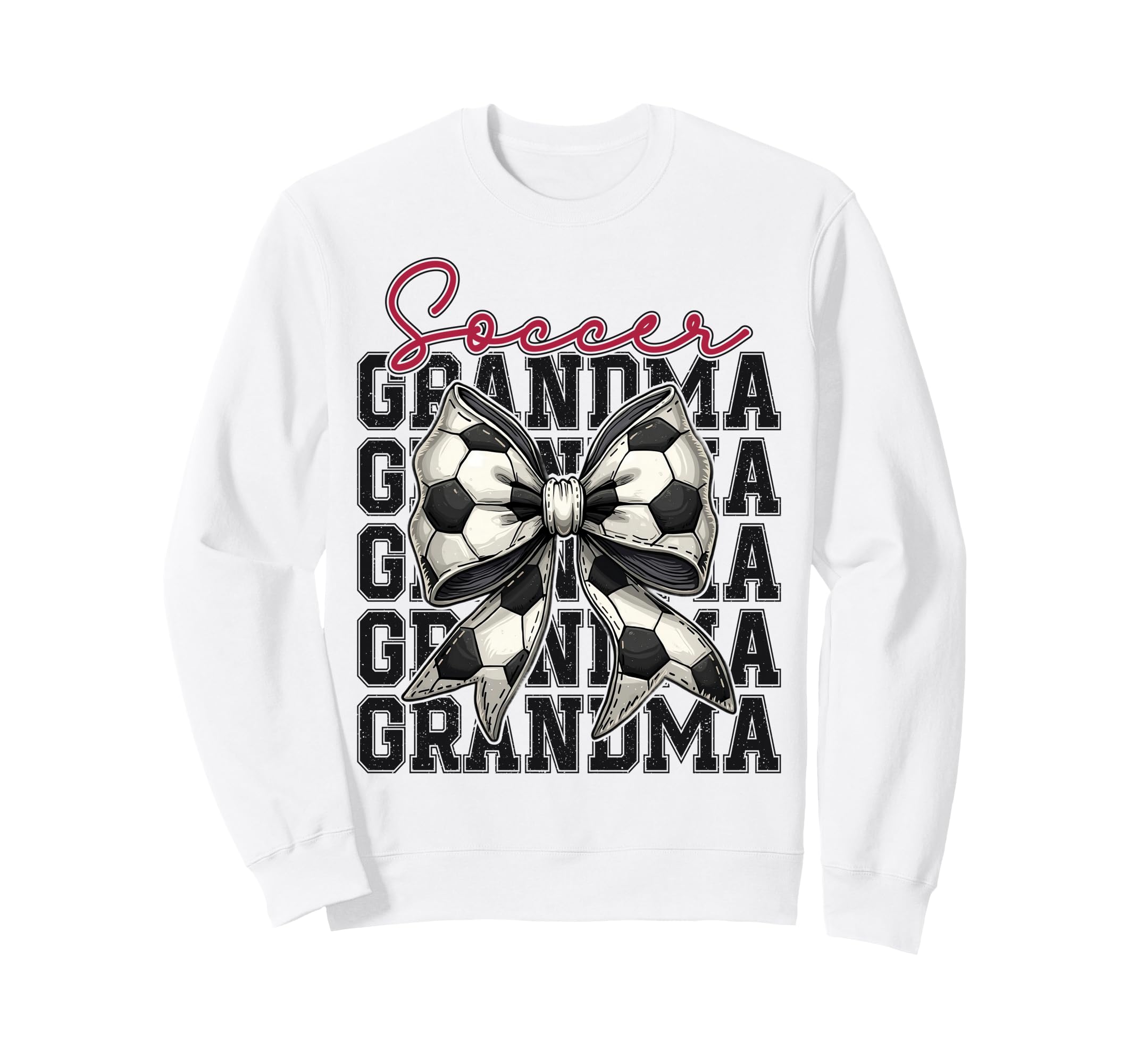 Soccer Grandma Funny Coquette Bow Sweatshirt - Minimalist Print Men Women - T-Shirt, Sweatshirt, Hoodie