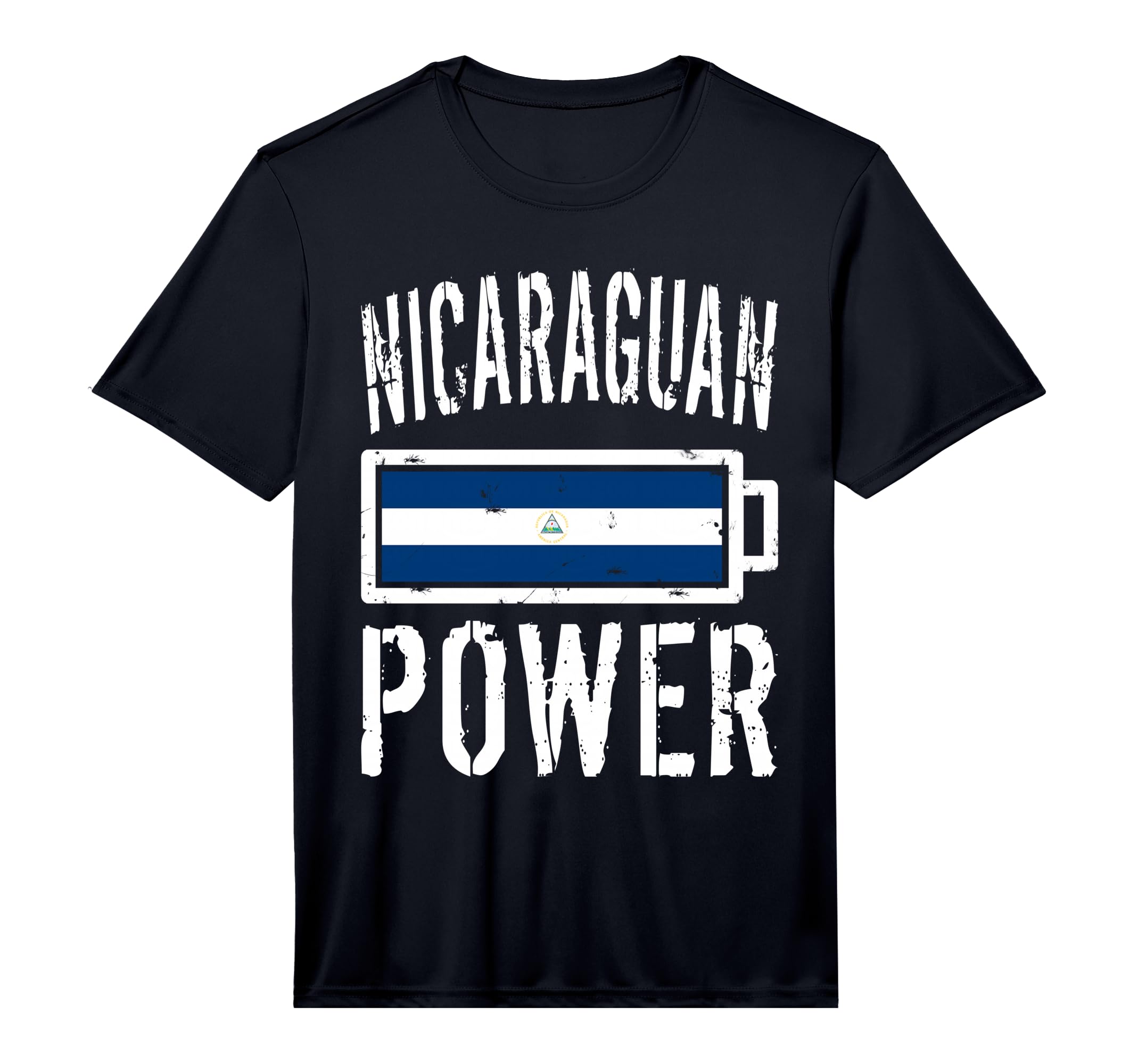 Nicaragua Flag Nicaraguan Power Battery T-Shirt - Streetwear Style Unisex - T-Shirt, Sweatshirt, Hoodie