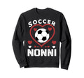 Soccer Nonni Heart Nonni Soccer Sweatshirt - Minimalist Print for Adults - T-Shirt, Sweatshirt, Hoodie