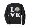 Love Argentina Flag Soccer Ball Sweatshirt - Trendy Graphic Men Women - T-Shirt, Sweatshirt, Hoodie