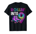 Rollin Into 9 Roller Skating Rink T-Shirt - Fun Novelty Design for Adults - T-Shirt, Sweatshirt, Hoodie