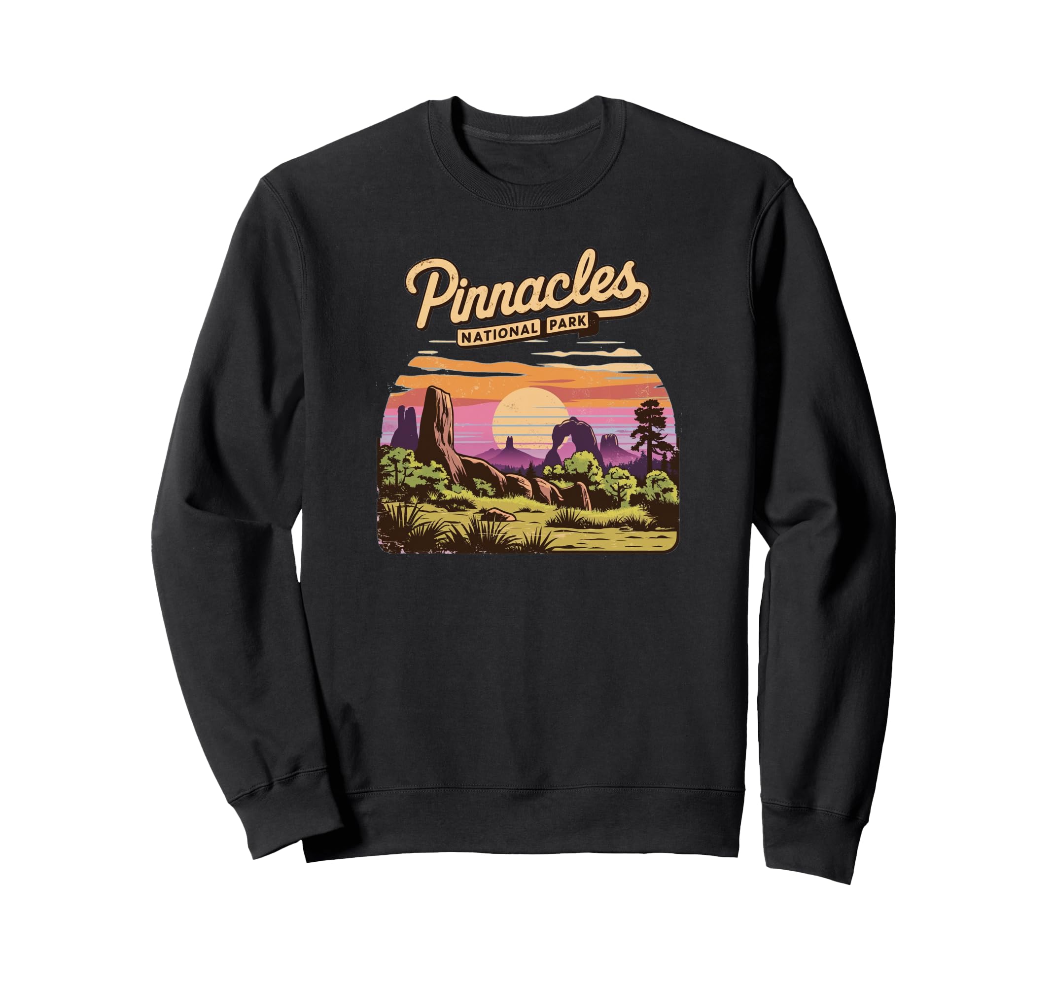 Pinnacles National Park California Sweatshirt - Minimalist Print Men Women - T-Shirt, Sweatshirt, Hoodie