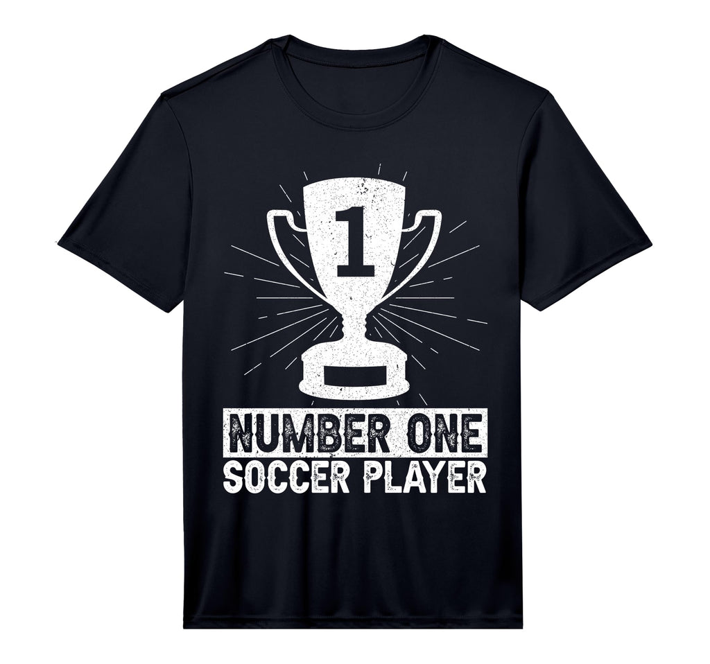 Mens Number One Soccer Player T-Shirt - Fun Novelty Design for Adults - T-Shirt, Sweatshirt, Hoodie