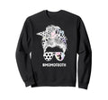 Mom Both Messy Bun Cheerleader Soccer Sweatshirt - Novelty Apparel Unisex - T-Shirt, Sweatshirt, Hoodie
