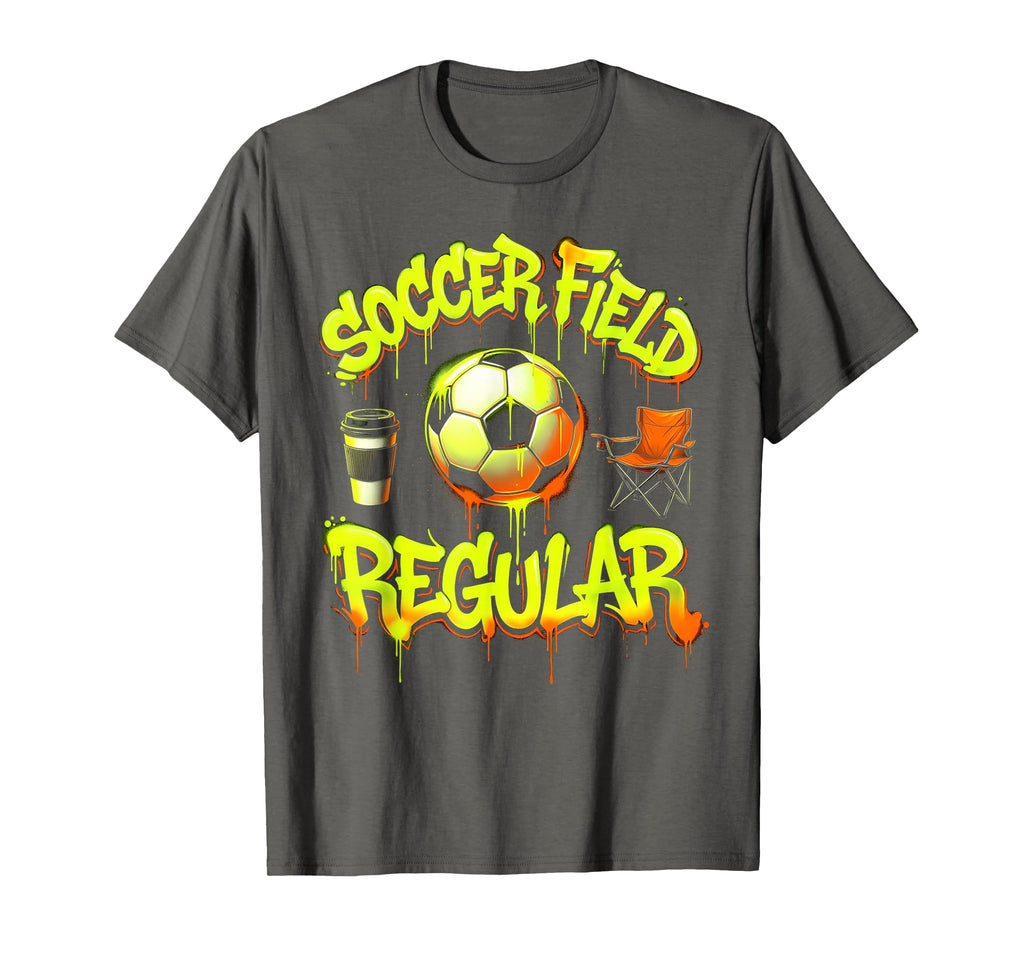 Soccer Mom Soccer Field Regular T-Shirt - Minimalist Print Unisex - T-Shirt, Sweatshirt, Hoodie