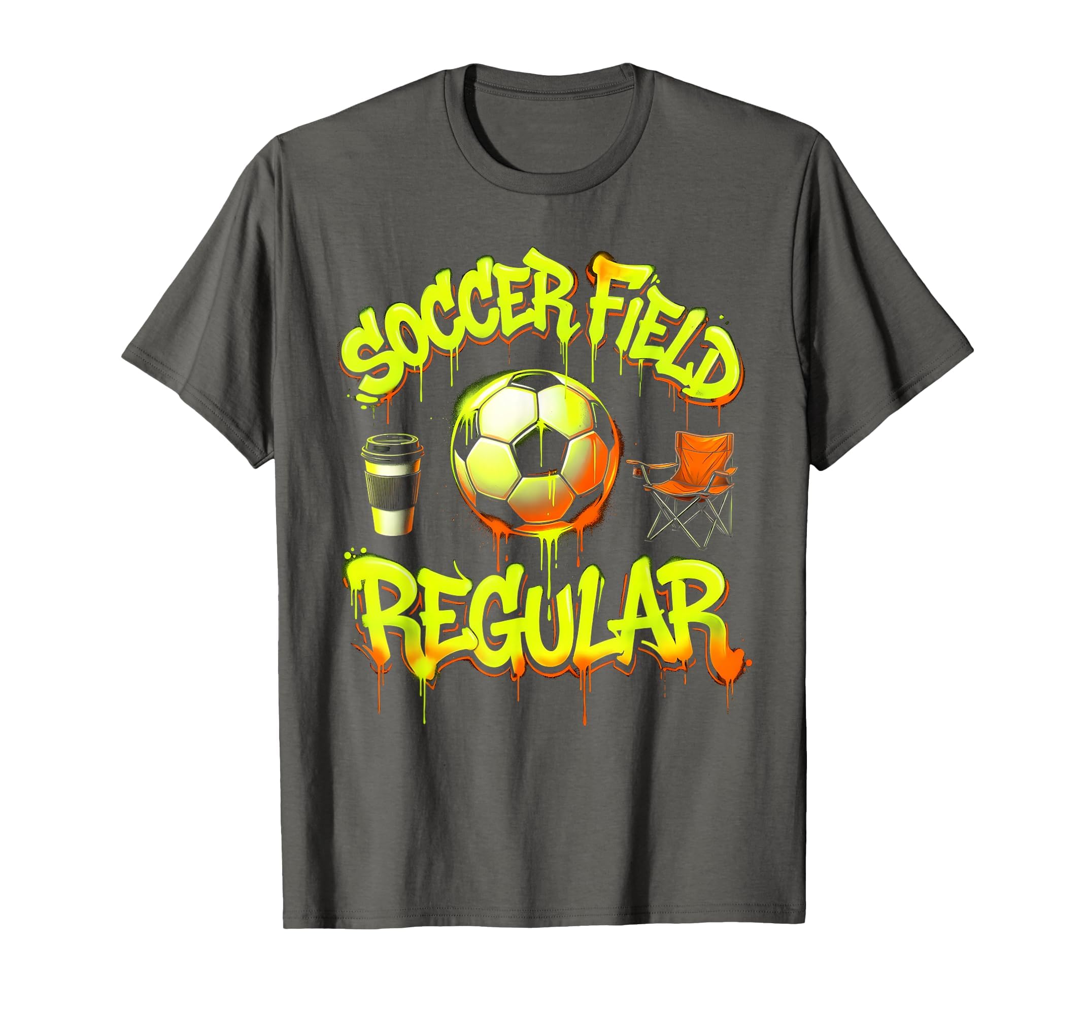 Soccer Mom Soccer Field Regular T-Shirt - Minimalist Print Unisex - T-Shirt, Sweatshirt, Hoodie