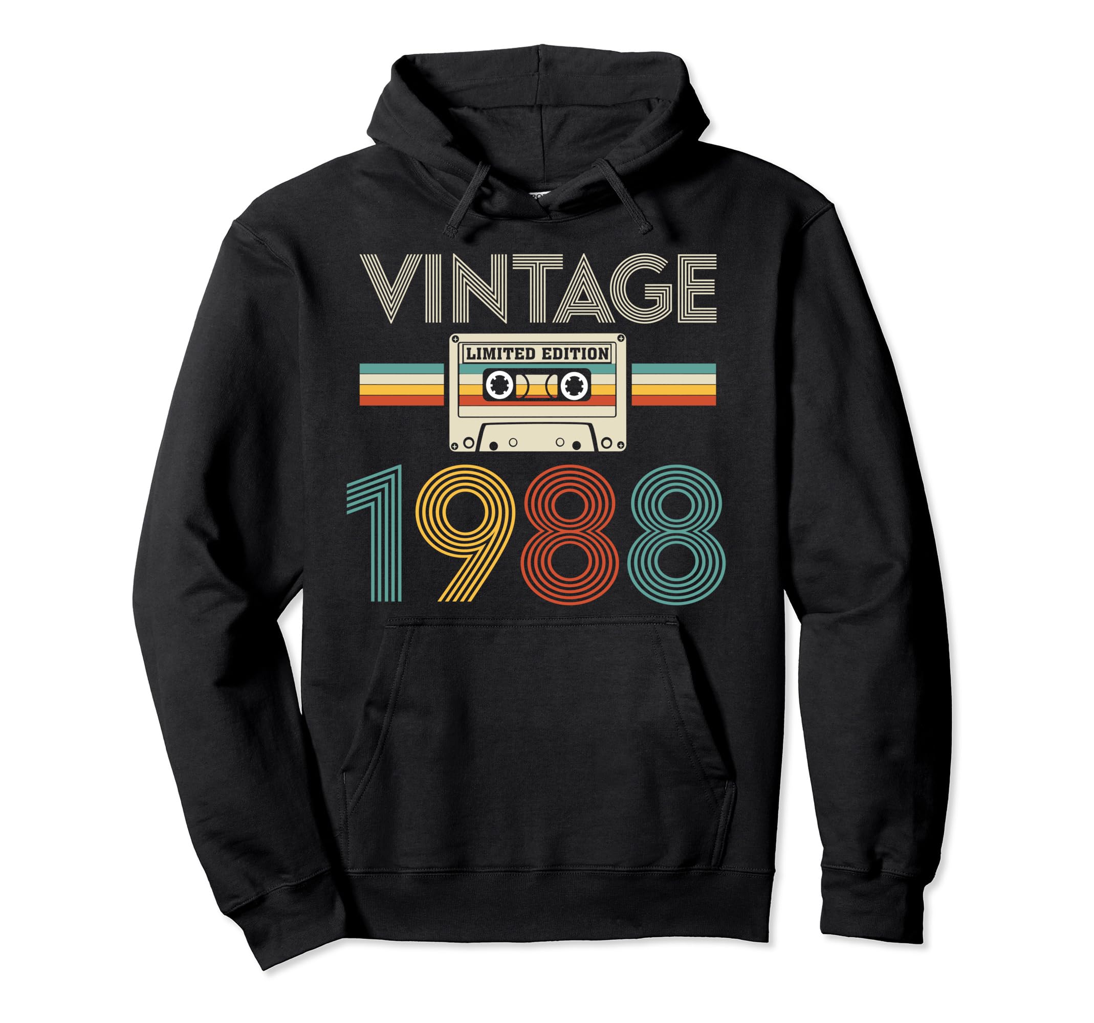 1988 Cassette Tape 36 Years Old Hoodie - Aesthetic Graphic Men Women - T-Shirt, Sweatshirt, Hoodie