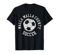 Walla Walla County Soccer Distressed T-Shirt - Minimalist Print for Adults - T-Shirt, Sweatshirt, Hoodie