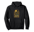 Zion National Park Minimalist Line Hoodie - Graphic Print Men Women - T-Shirt, Sweatshirt, Hoodie