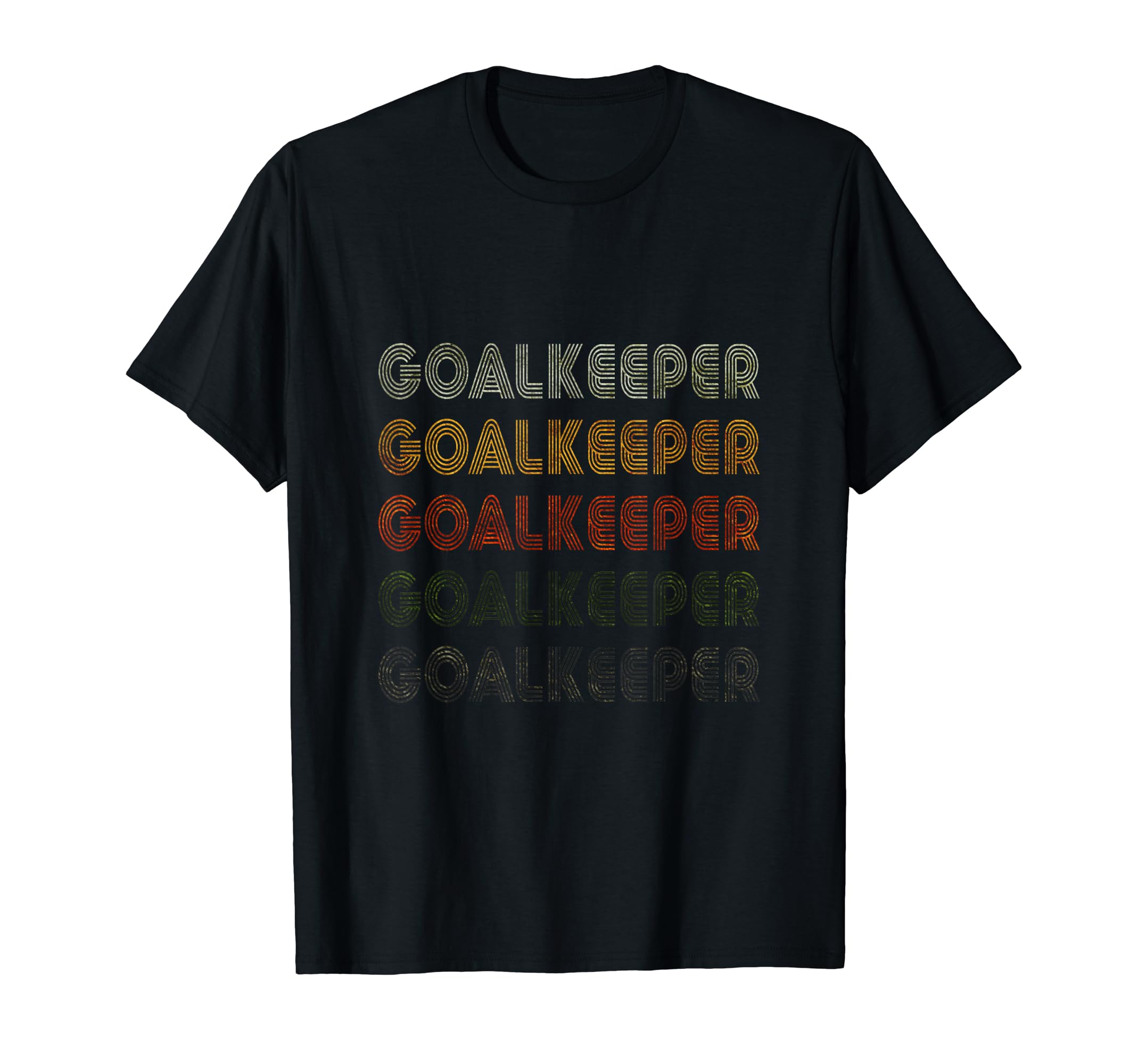 Love Heart Goalkeeper Grunge Black T-Shirt - Trendy Graphic Unisex - T-Shirt, Sweatshirt, Hoodie