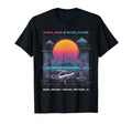 Future Synthwave Car Astronaut City T-Shirt - Novelty Apparel Unisex - T-Shirt, Sweatshirt, Hoodie