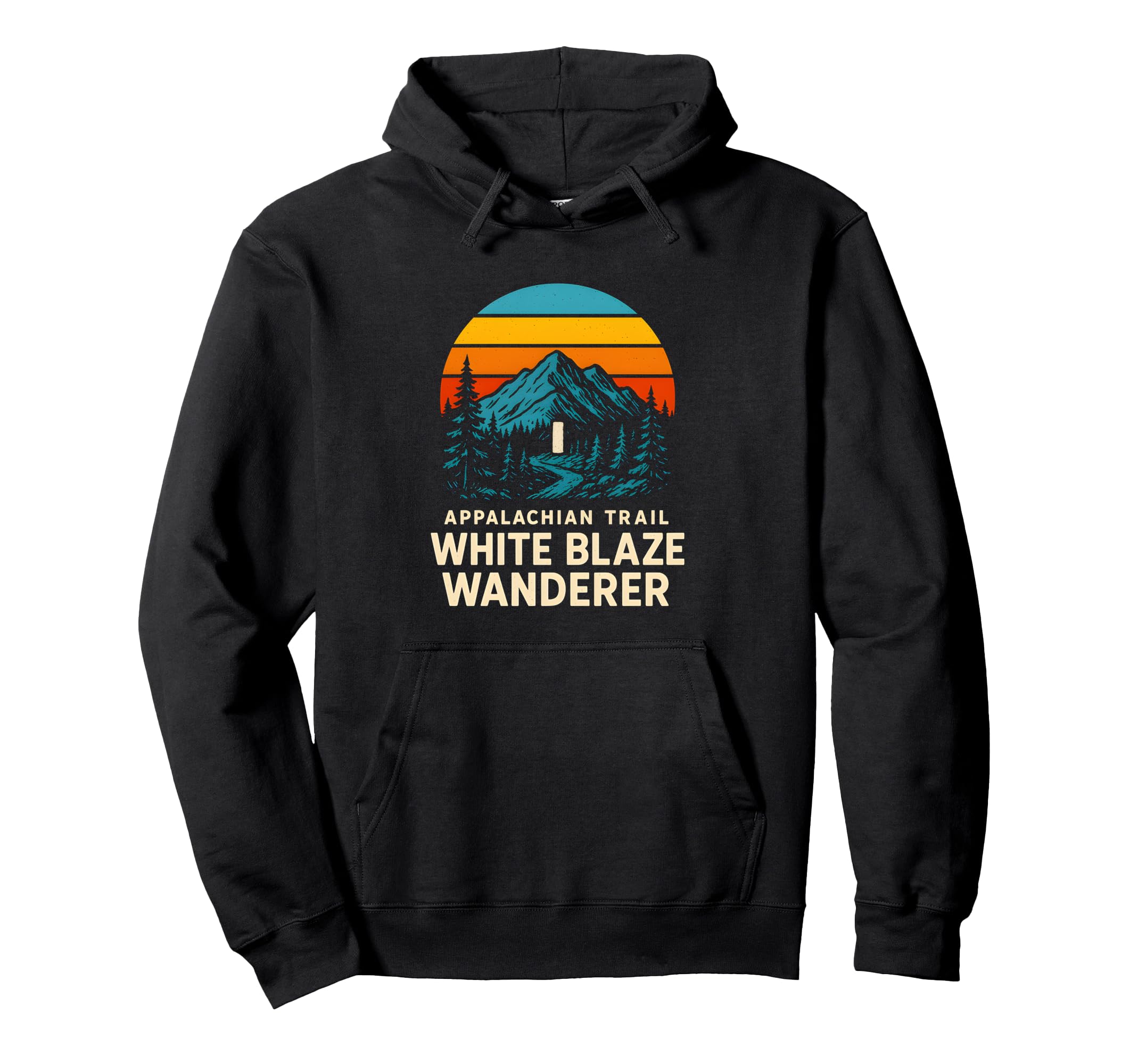 Appalachian Trail White Blaze Wanderer Hoodie - Unique Graphic Men Women - T-Shirt, Sweatshirt, Hoodie