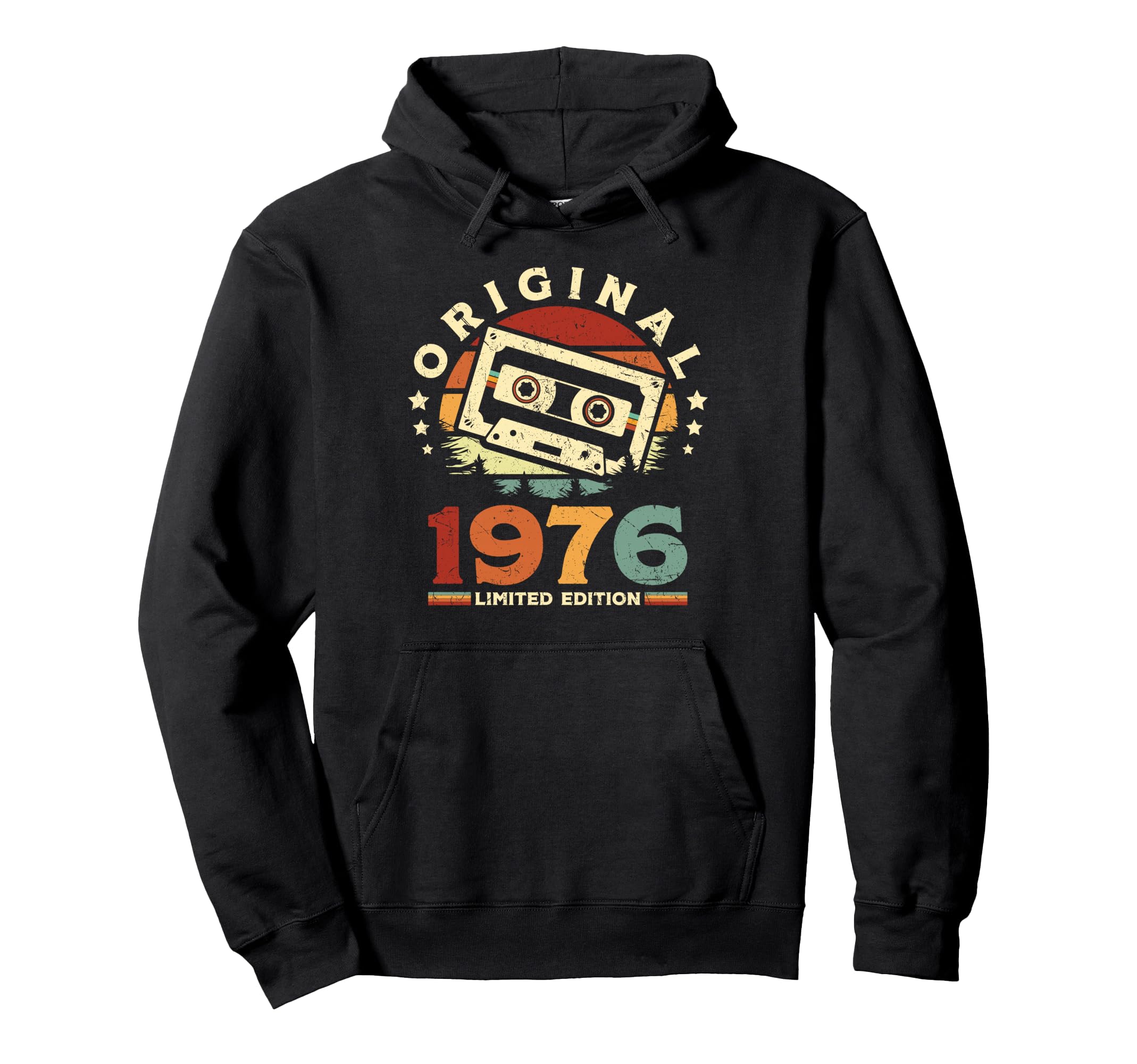 1976 Cassette Tape 50Th Birthday Hoodie - Unique Graphic for Adults - T-Shirt, Sweatshirt, Hoodie