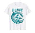 He Is Rizzin Christian Jesus Surfing T-Shirt - Custom Art Print for Adults - T-Shirt, Sweatshirt, Hoodie