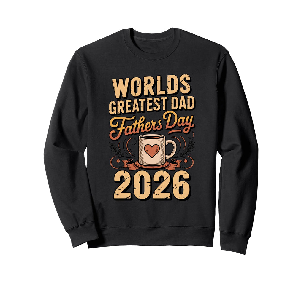 Worlds Greatest Dad 2026 Fathers Sweatshirt - Streetwear Style for Adults - T-Shirt, Sweatshirt, Hoodie